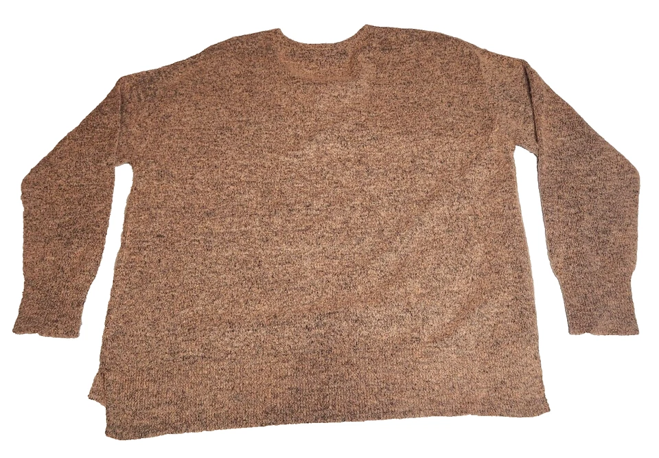 Gibson Latimer женщин свитер Sz L персиковый коричневый v-образным вырезом длинным рукавом эластичной - Изображение 3 из 4