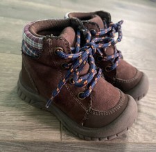 Oshkosh B'gosh Benito Brown Infant Toddler Size 5 Boots READ