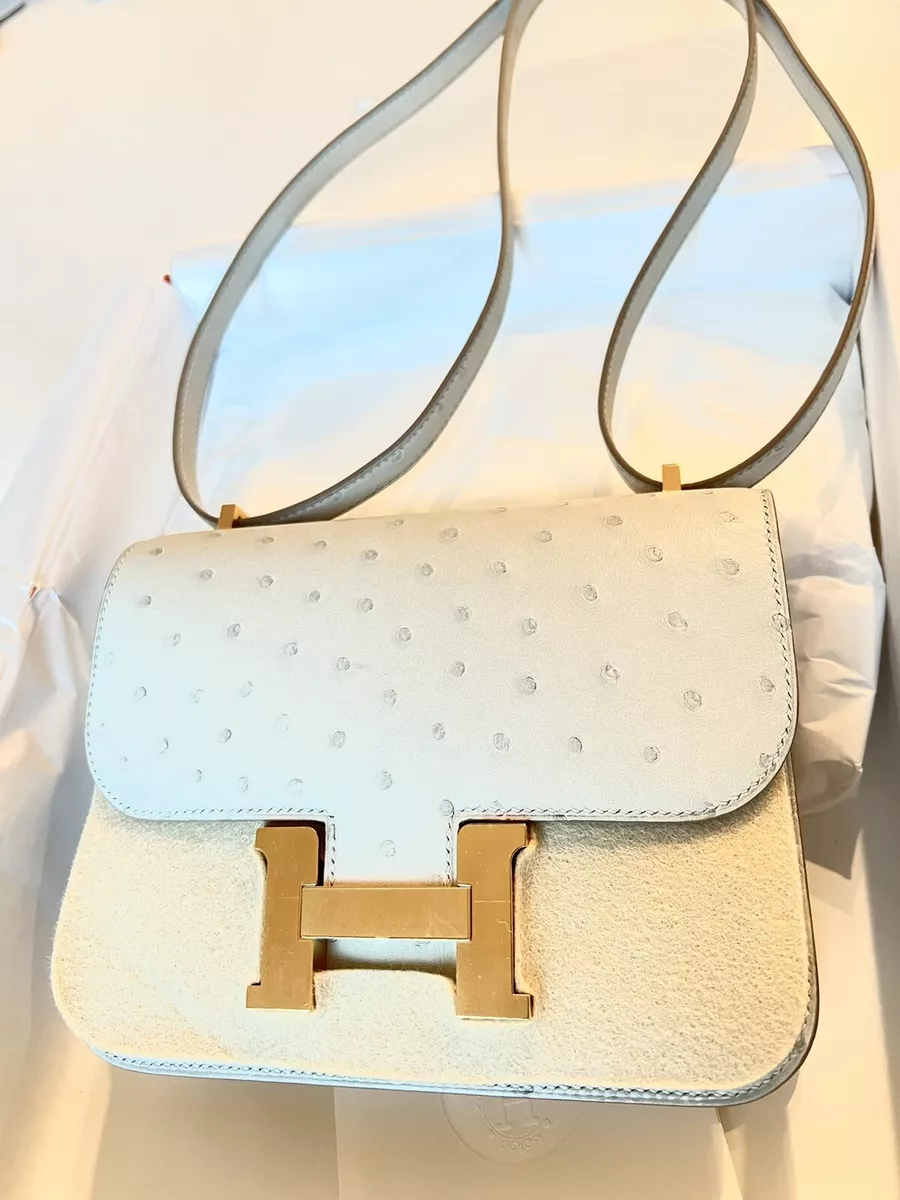 hermes ostrich constance bag