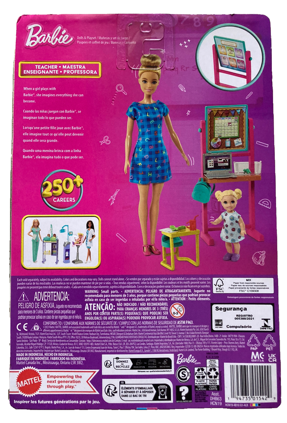 Barbie You Can Be Anything Teacher Doll And Playset NEW 3+