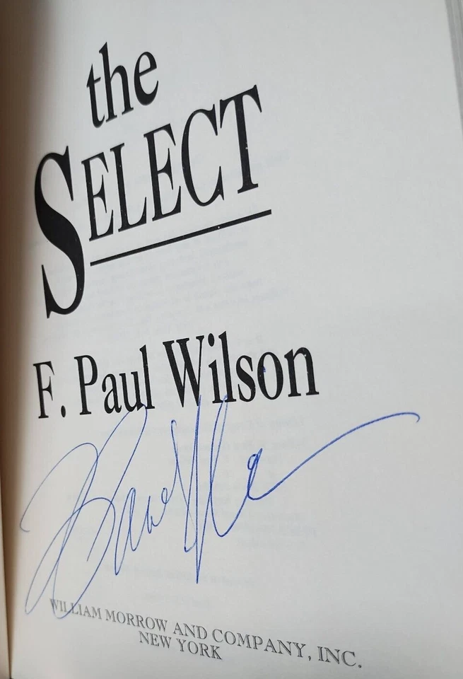 The Select by F. Paul Wilson | Signed 1st Edition HC w/ Dust Jacket - Image 2 of 4