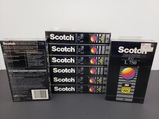Beta Video Cassette- Scotch EG L-750- Lot of 8- Sealed Media