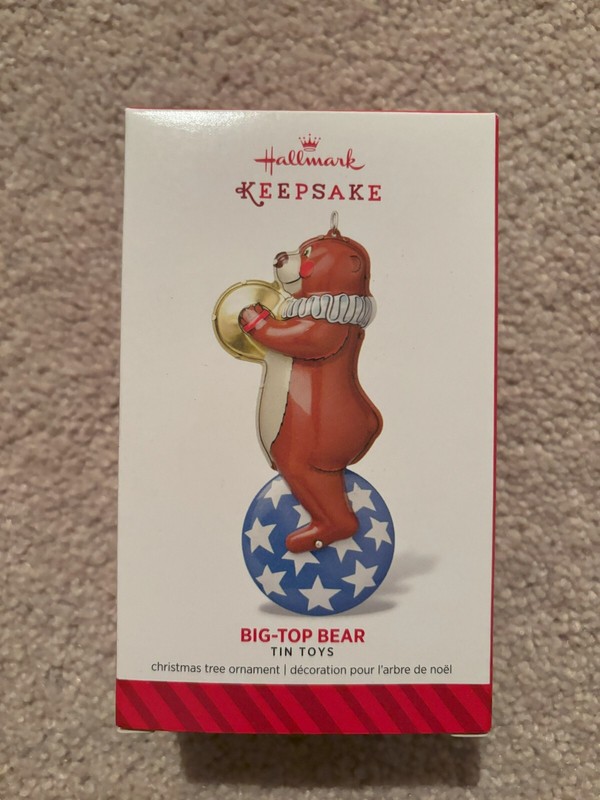 Big-Top Bear 1st In The Tin Toys Series - 2014 Hallmark Keepsake Ornament B19