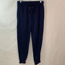 Galaxy Mens NWT Soft Knit Drawstring Joggers in Navy Size Medium