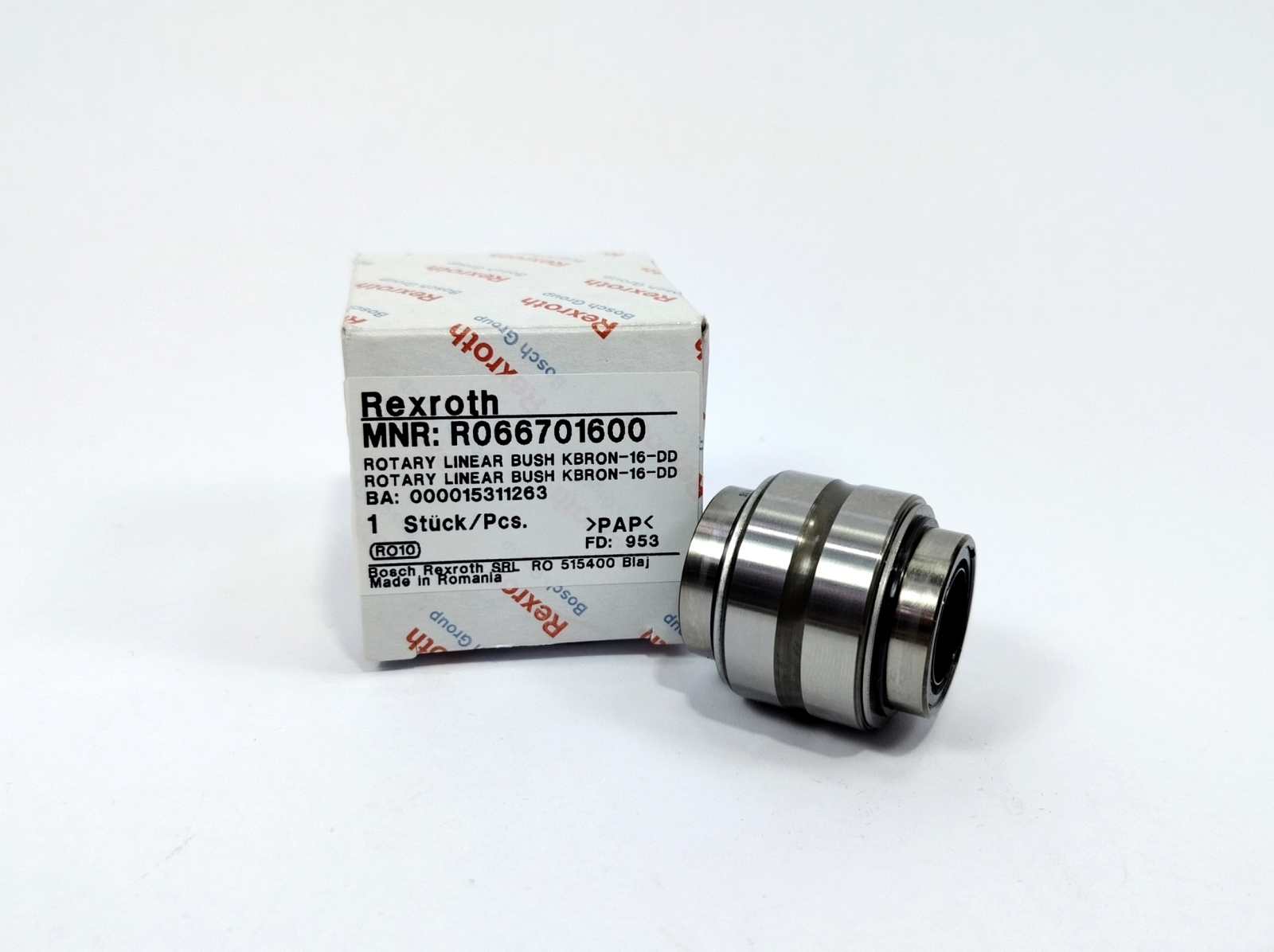 Bosch / Rexroth R066701600 KBRON-16-DD Rotary Linear Bushing