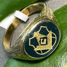 Antique Vintage Ring Estate Fine Jewelry Pre-Owned 14K United American Mechanics