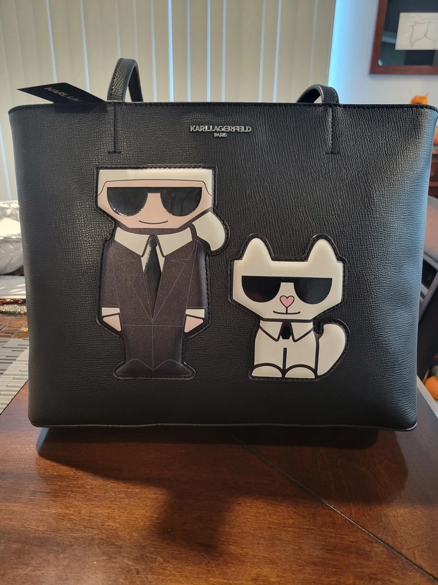Karl lagerfeld top tote black