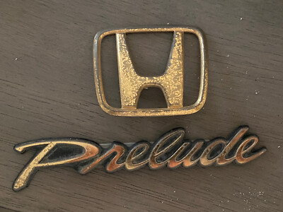 【希少/新品未使用】純正 Honda プレリュード BB1 エンブレム 1992-1996 Honda Prelude Optional Gold Emblem Set OEM JDM BB1 BB4