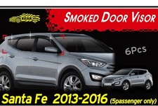 Smoked Door Visor Rain Vent Guard Window 6p A144 For Hyundai Santa Fe 20132018