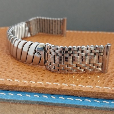 1951 Vintage 5/8'' Flex-Let Stainless Steel Flex-Weave Unused Classic Watch Band 
