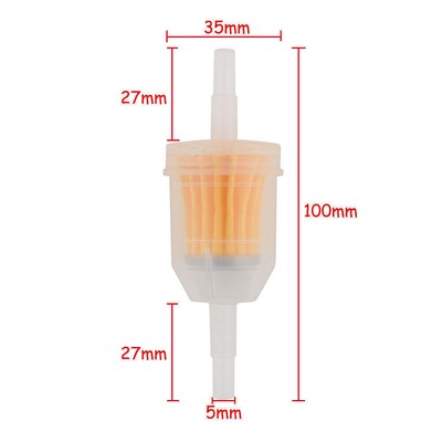 10X.Universal 6-8mm Benzinfilter Kraftstofffilter Für Motorrad Moped Roller Auto