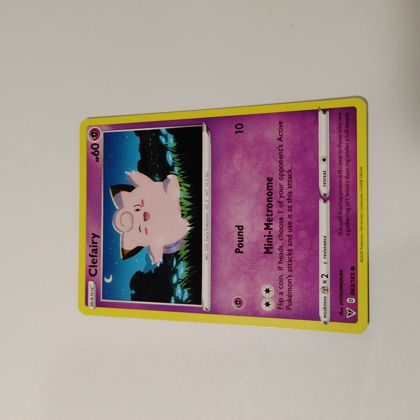 Pokemon Card Clefairy NM Condition Ungraded SKU0024