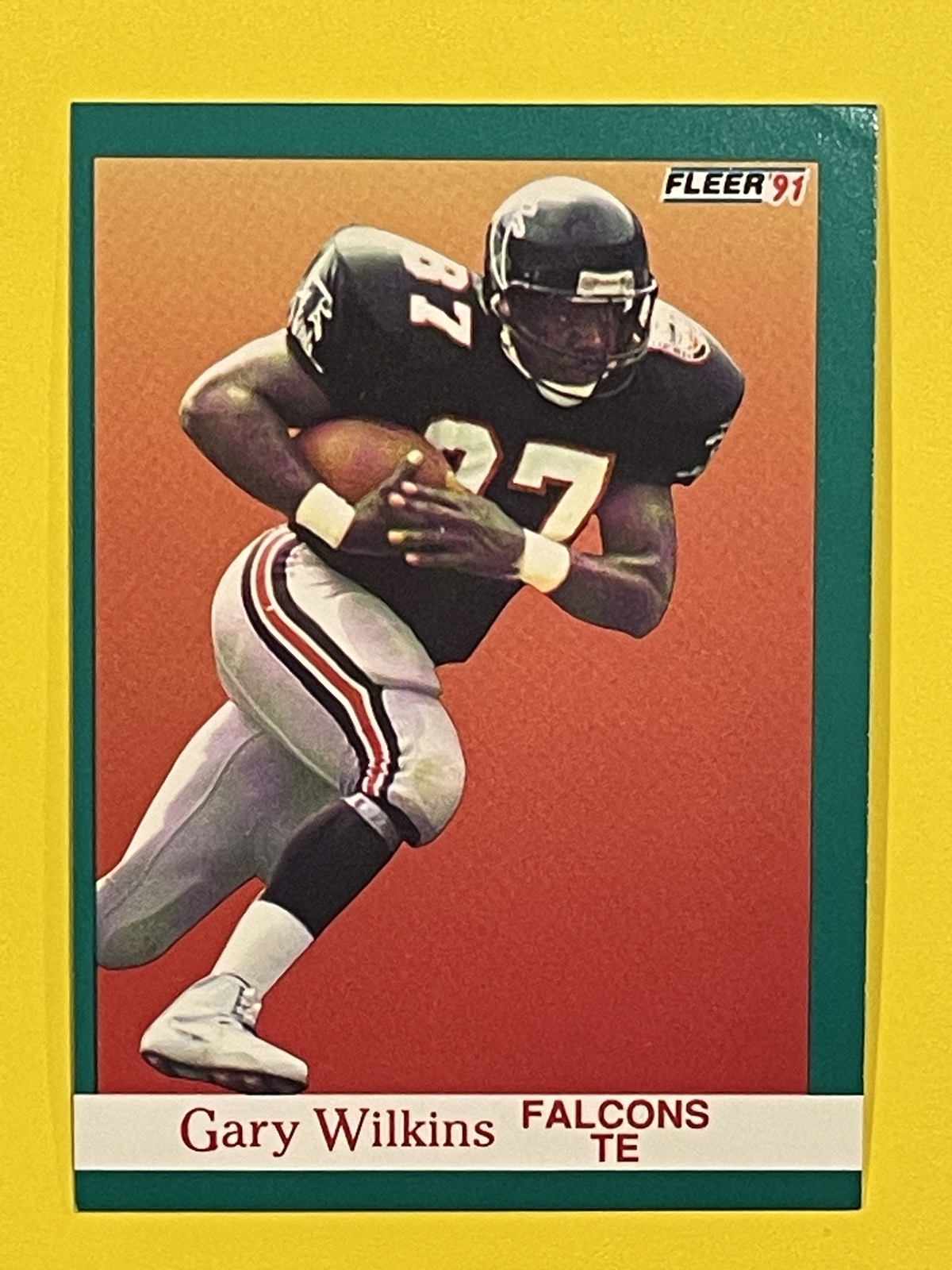 Gary Wilkins 1991 Fleer Rookie #211 Atlanta Falcons