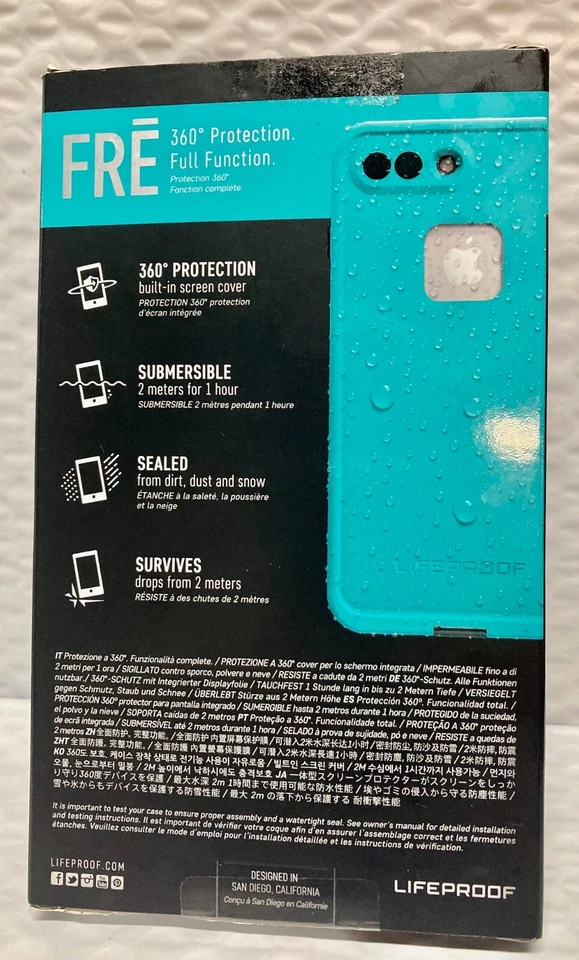 iPhone 7 Plus Phone Case FRĒ Waterproof Maui Blue/Mango Tango - image 2 of 4