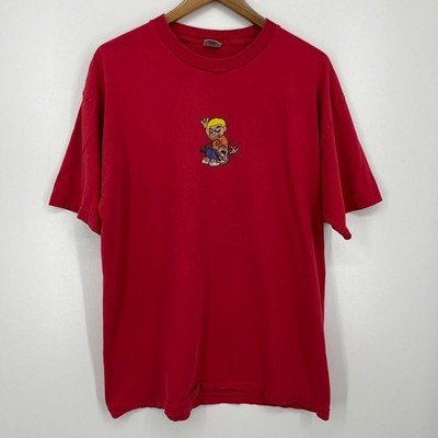POWELL / Tシャツ/--/コットン/RED/00s/覗き 90s パウエル USA製