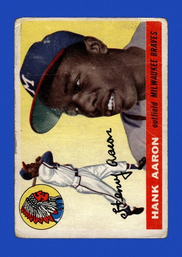 Hank Aaron 1955 Season Baseball Sports Trading Cards & Accessories