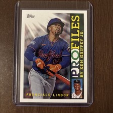 2026 Topps Series 1 Topps Profiles - Francisco Lindor #TP-10 - Mets - 5a