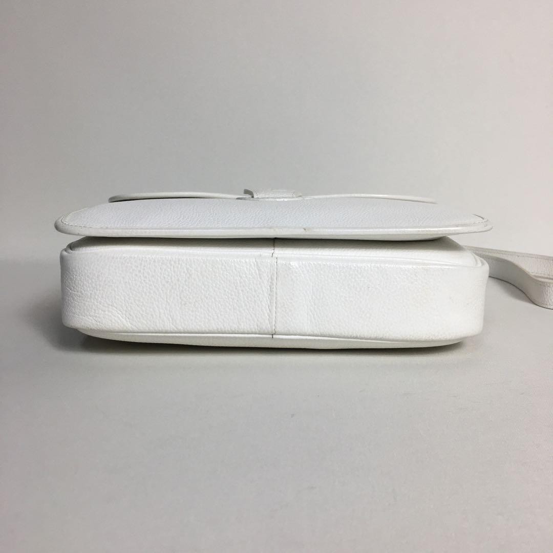 Borsa a tracolla Yves Saint Laurent bianca logo Ysl