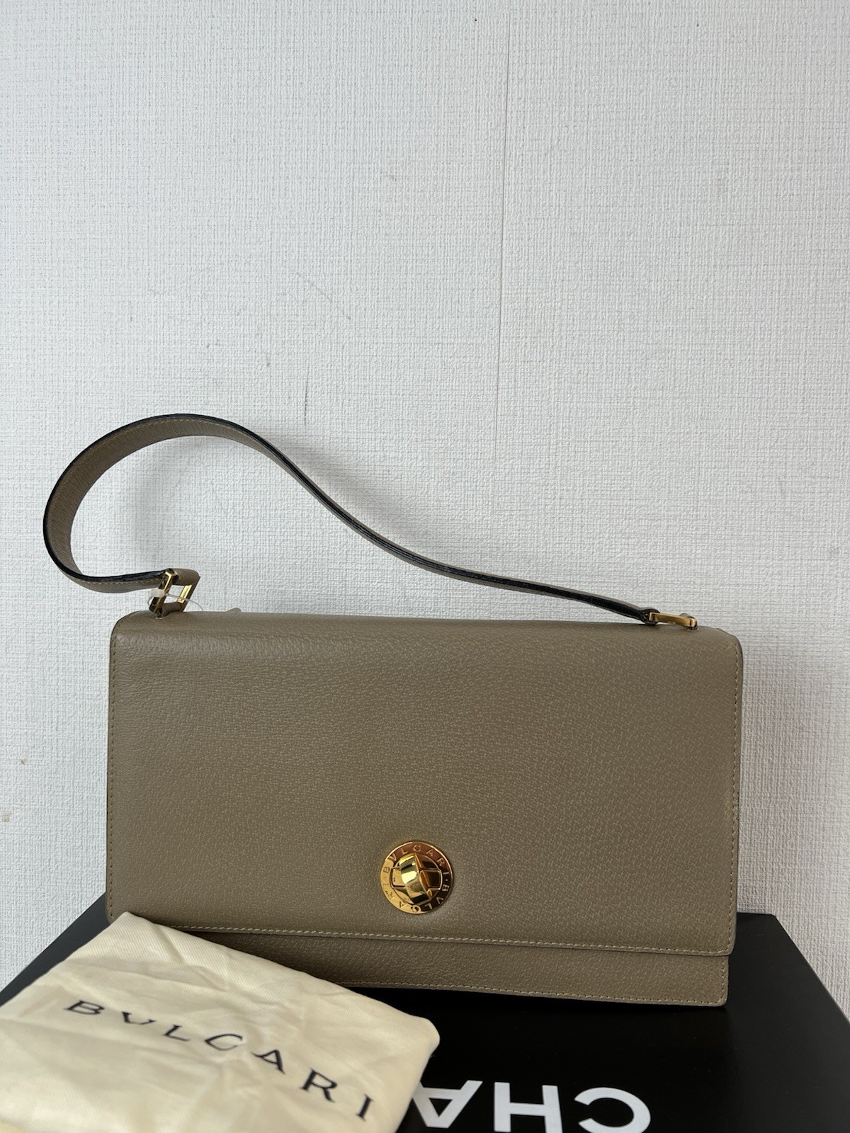 Bvlgari Leather Shoulder Bag