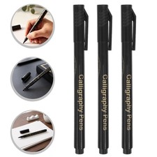 12PCS Japanese Chinese Calligraphy Brush Pen, 3 Size Brush Marker