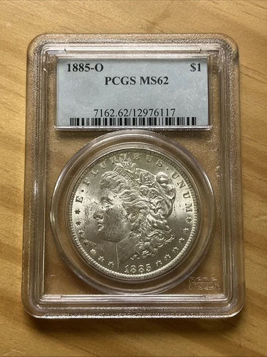 1885 O PCGS MS62 - Silver Morgan Dollar $1 US Coin