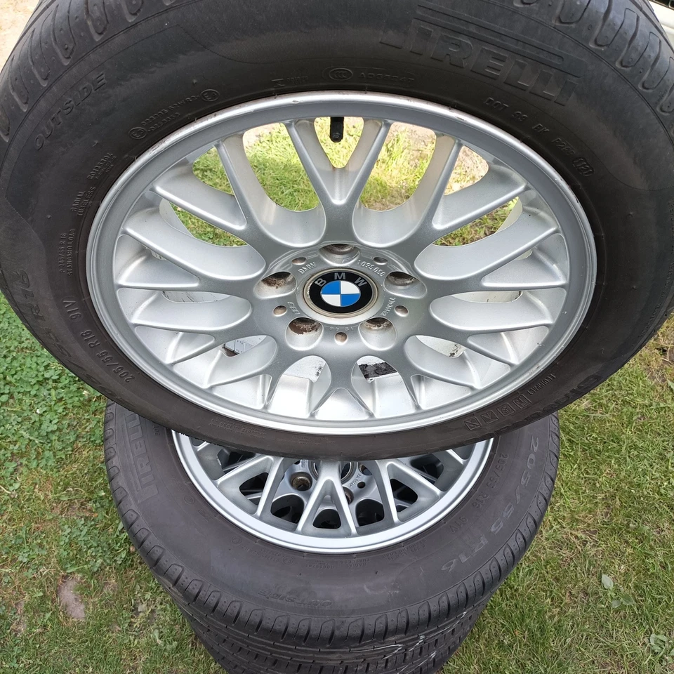 1095058 4×ORIGINAL BMW BBS ALUFELGEN STYLING 42 7×16 Zoll Sommerreifen 205/55/16 - Bild 2 von 4