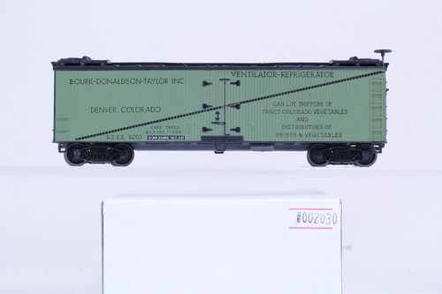 Coche refrigerador Athearn Blue Box escala HO Bourk-Donaldson-Taylor BDTX #6203 | Condition: Used