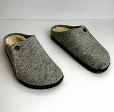Birkenstock Zermatt Women  s Gray Felt Shearling Lined Clog Slipper EU 37 US 6