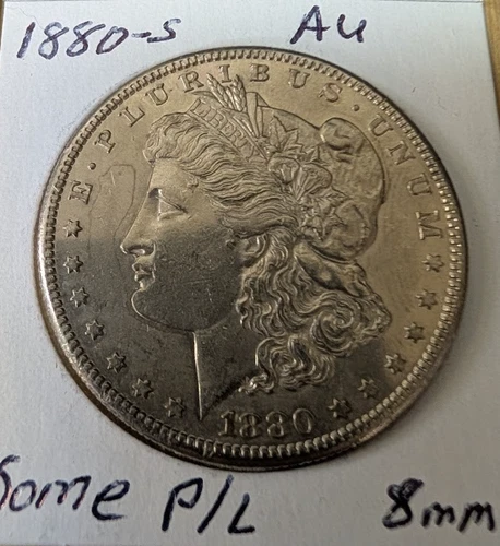 1880-S AU Morgan Silver (90%) Dollar Gorgeous! $73+Silver Value