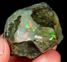 79.5Ct Ethiopian Welo Opal Play Of Color Facet Rough Specimen YOW1446