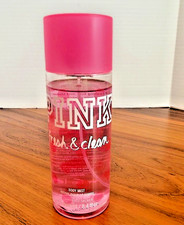 VICTORIA  S SECRET PINK FRESH  CLEAN FRAGRANCE BODY MIST SPRAY SPLASH 8.4 oz