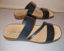 TCM Comfort Damen Sandalen Riemchen Blau Kuns...