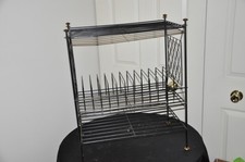 Vtg Midcentury Floor model Record Player album Rack Holder 1950s-60s Atomic MCM