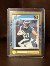 2024 Panini Clearly Donruss Will Shipley Rated Rookie Gold /10 #87