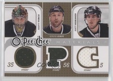2008 O-Pee-Chee Triple Materials Marty Turco Sergei Zubov Matt Niskanen HOF v6h