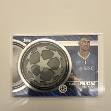 Topps 2025-26 UEFA Starball Relic Matteo Politano SCR-MP SSC Napoli Soccer Card