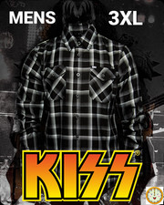 DIXXON x KISS- DRESSED TO KILL- Collab Limited Edition Flannel Shirt - Men's 3XL