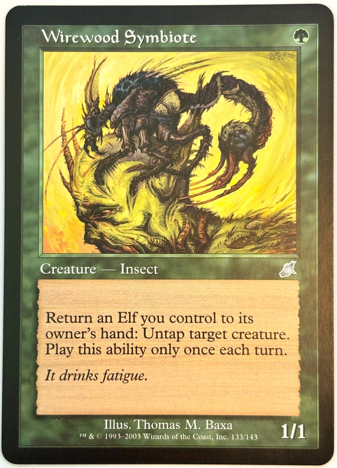 Wirewood Symbiote 133 Magic Scourge 2003 MTG Magic The Gathering LP