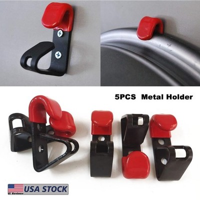 5PCS Wheel Rim Hub Wall Hanger Hook Metal for Car Store Show Exhibition Room US
