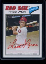 2026 Topps Heritage #77RO-FL Fred Lynn Real One Autographs Red Ink #/77