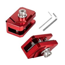Universal Hood Light Mount,CNC Aluminum with Protective Pad 5 Brackets Red