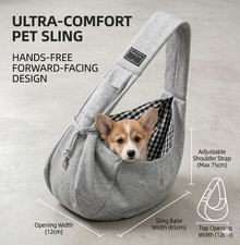 Pet Sling Carrier Dog Cat Shoulder Bag Portable Travel Crossbody Pet Bag