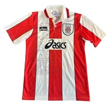 Vintage Asics Stoke City FC 1996/1997 Home Soccer Jersey (M)