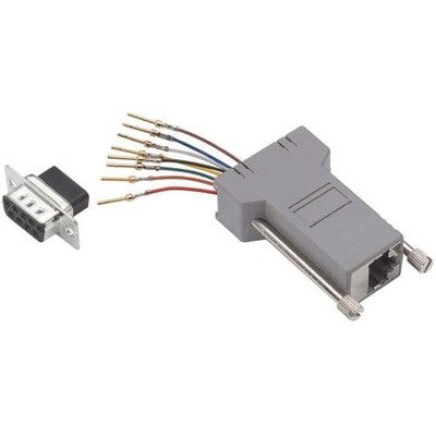 1pc L-COM RS9EMI8F Shielded Modular Adapter, DB9 F(Intl via EIS Only + NO FF)
