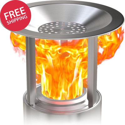Heat Deflector for Solo Stove Mesa, Portable Fire Pit Heat Deflector with 3 Deta