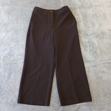 Chico's Zenergy Capri Pants Womens Size 0 Brown Pockets 29x22 High Rise
