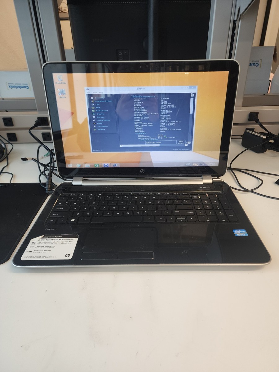 HP Pavilion TS 15-N037CL Laptop Intel Core i3-3217U 6GB Ram 750gb