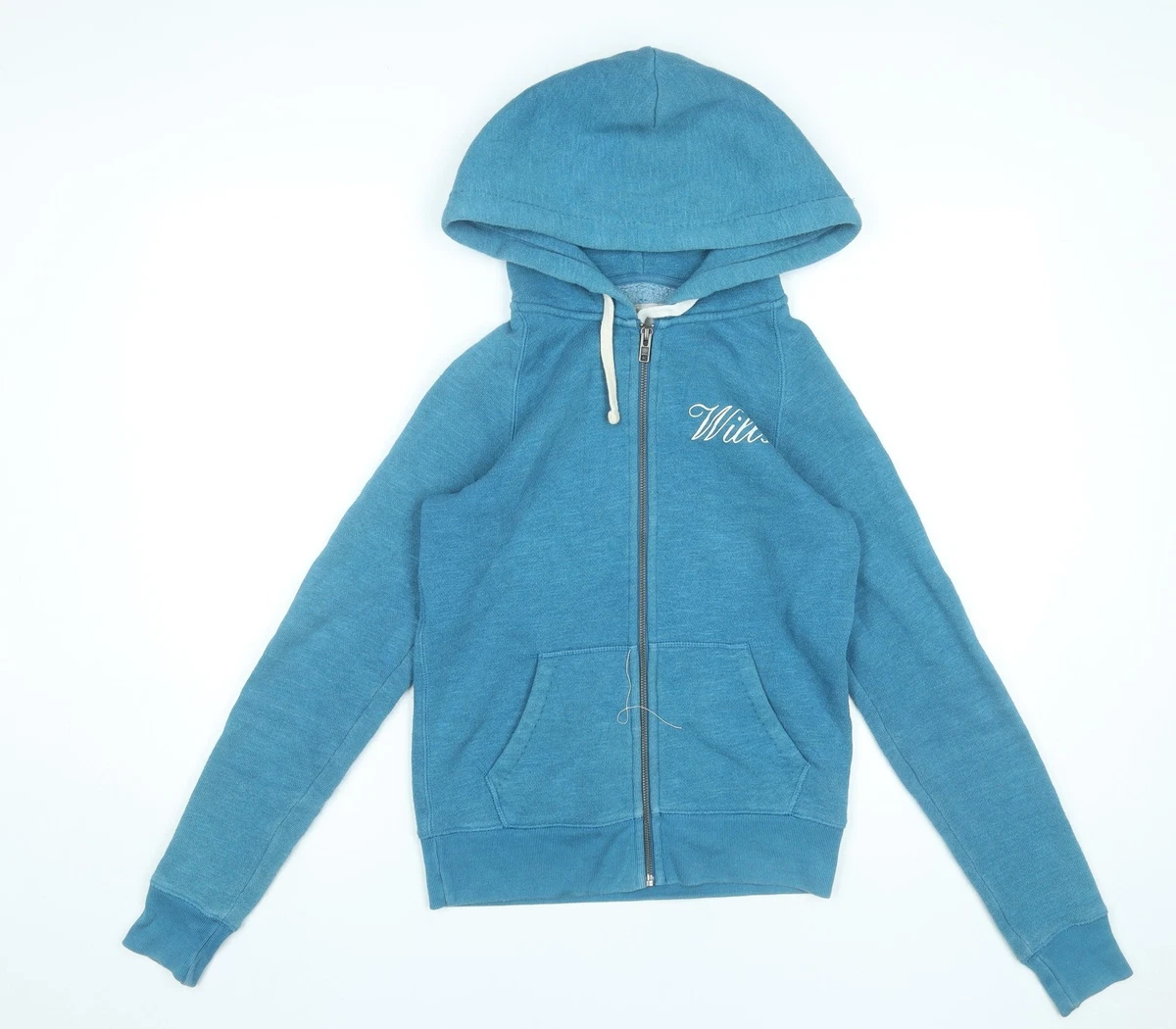 Veste De Pluie Jack Wills Femme – Capuche, Coton Bleu – Taille UK 8 / S – Occasion