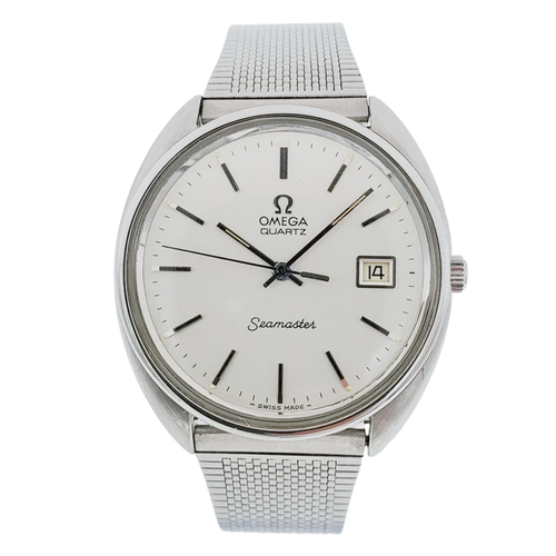 Omega Seamaster 36mm Vintage Steel Watch w/Mesh & Silver Dial. - Afbeelding 7 van 13