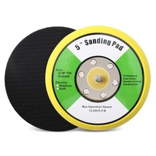 5" Hook and Loop Flexible Sanding Backing Pad with 5/16" Thread, 1 Piece